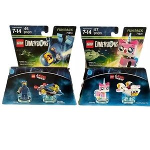 *NEW* Lego Dimensions Lego Movie Sealed Unikitty, & Benny (71214 71231)